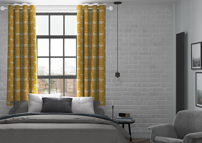 Narvik, Ochre - Made to Measure Curtains - Image 3